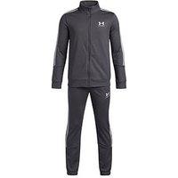 Under Armour Junior Boys Training Ua Icon Knit Tracksuit - Grey