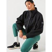 Gym + Coffee Womens Training Horizon Layer Up Jacket - Black