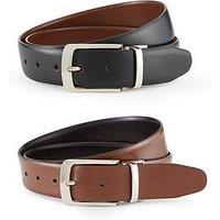 Skopes Formal Reversible Leather Belt - Black/Brown