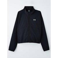 Under Armour Junior Girls Training Rival Woven Jacket - Black