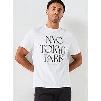 Calvin Klein Jeans Flagship City Graphic T-Shirt - White