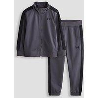 Under Armour Boys Knit Tracksuit - Grey/Black