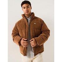 Tommy Jeans Vail Cord Quilted Jacket - Brown
