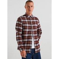 Tommy Jeans Regular Flannel Check Shirt - Brown