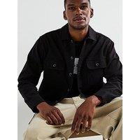 Jack & Jones Charge Double Pocket Overshirt - Black