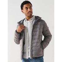 Jack & Jones Bradley Lightweight Hood Padded - Grey