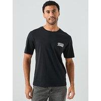 Jack & Jones Left Chest Logo T-Shirt - Black