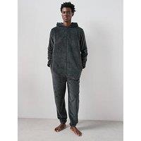 The Very Collection Fleece All-In-One - Charcoal