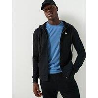 Gym + Coffee Mens Training Relentless Zip Hoodie - Black