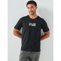 Jack & Jones Small Box Logo T-Shirt - Black