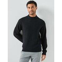 Jack & Jones Urban Jack Heavy Guage Knitted Jumper - Black