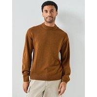 Jack & Jones Urban Heavy Gauge Knitted Jumper - Brown