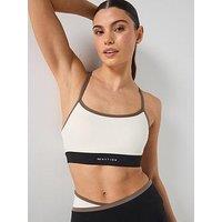 P.E Nation Womens Training Signature Sports Bra - White