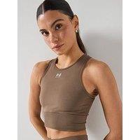 P.E Nation Womens Training Restore Seamless Tank Top - Brown