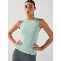 P.E Nation Womens Training Foundation Muscle Tank Top - Green