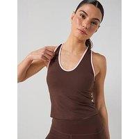 P.E Nation Womens Training Renewal Tank Top - Brown