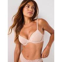 Calvin Klein Lined Perfect Coverage Bra - Cream