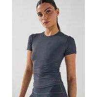 P.E Nation Womens Training Foundation Slim Fit T-Shirt - Navy