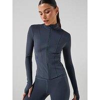 P.E Nation Womens Training Breakthrough Fitted Jacket - Navy