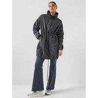 P.E Nation Womens Training Mid Length Man Down Jacket - Navy