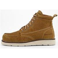 Jack & Jones Toronto Apron Suede Lace Up Boots - Light Brown