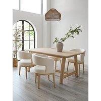 Michelle Keegan Home Lindley 185Cm Dining Table & 4 Chairs
