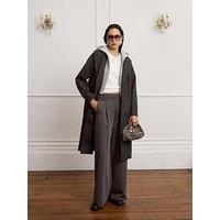 River Island Hood Hybrid Coat - Grey