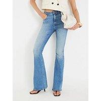 River Island Sculpt Flare Jeanette Jeans - Blue