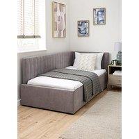 The Very Collection Cabo Connect Day Bed With Mattress Options (Buy & Save!) - Grey - Bed Frame With Microquilt Mattress