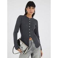 River Island Button Up Top - Grey