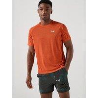 Under Armour Mens Training Tech Pixelate T-Shirt - Orange