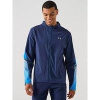 Under Armour Mens Running Velociti Storm Hooded Jacket - Navy
