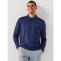 Under Armour Mens Golf Matchplay Ls Polo - Navy
