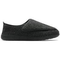 Clarks King Riptape Slippers-Grey