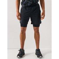 Under Armour Mens Training Vanish Woven 2In1 Shorts - Black
