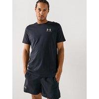 Under Armour Mens Training Sportstyle Left Chest Logo T-Shirt - Black