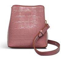 Radley Dukes Place - Faux Croc Small Compartment Cross Body - Pink