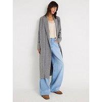River Island Shawl Maxi Cardigan - Grey