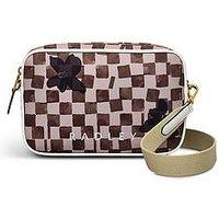Radley Southwell Gardens Check Small Ziptop Crossbody - Stone