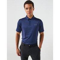 Under Armour Mens Golf Matchplay Printed Polo Shirt - Navy