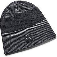 Under Armour Adults Unisex Running Launch Reflective Beanie Hat - Black