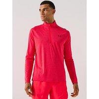 Under Armour Mens Training Tech Textured 1/2 Zip Top - Red
