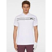 J Lindeberg Mens Golf Klas Polo - White