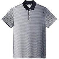 J Lindeberg Mens Golf Marvin Stripe Polo - Cream