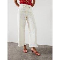 Allsaints Aki Crossover Jeans - Chalk White