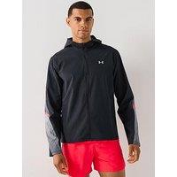 Under Armour Mens Running Velociti Storm Hooded Jacket - Black