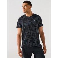 Under Armour Mens Running Launch Printed T-Shirt - Black