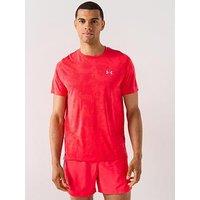 Under Armour Mens Running Launch Camo T-Shirt - Red
