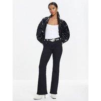 River Island Petite Mid Rise Bootcut Bailey Jeans - Black