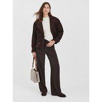 River Island Elasticated Smart Jogger - Brown